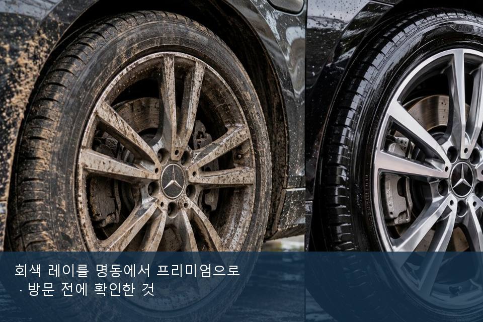 회색 레이를 명동에서 프리미엄으로 · 방문 전에 확인한 것